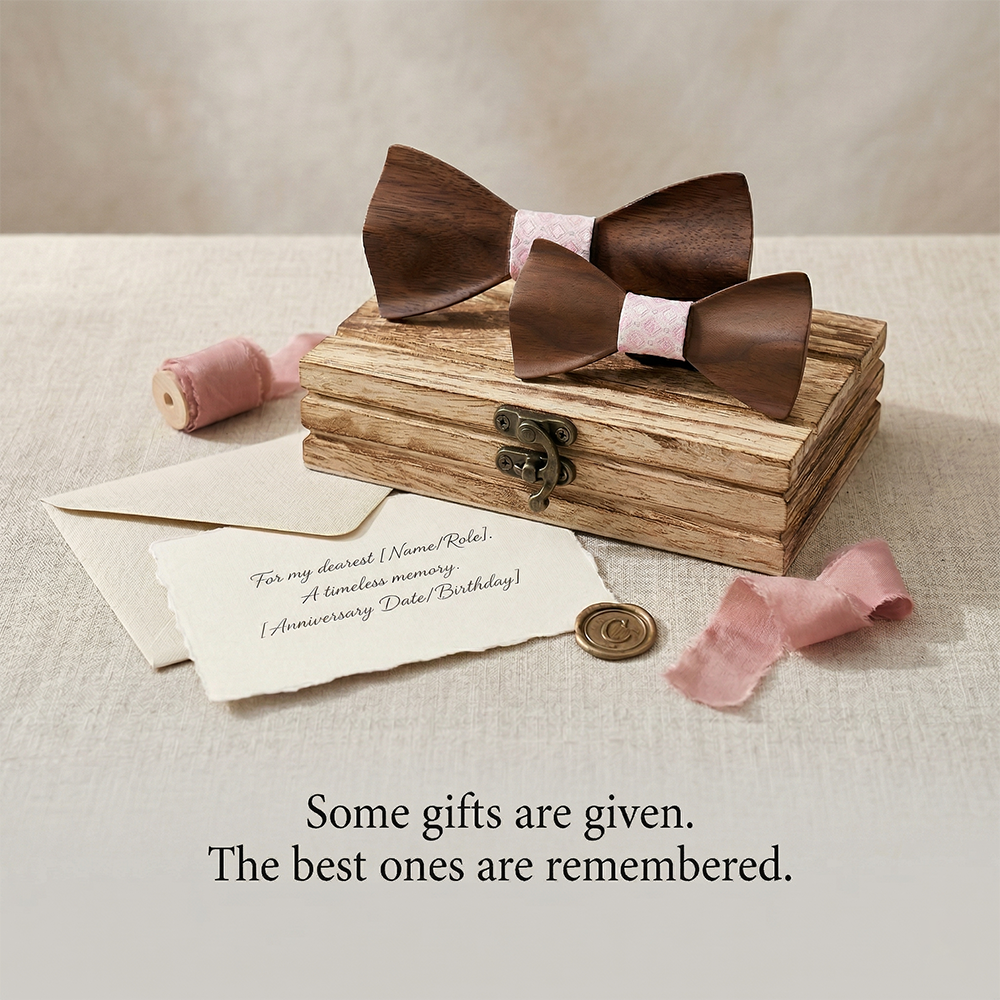MAHOOSIVE M452 wooden bow tie photo 2