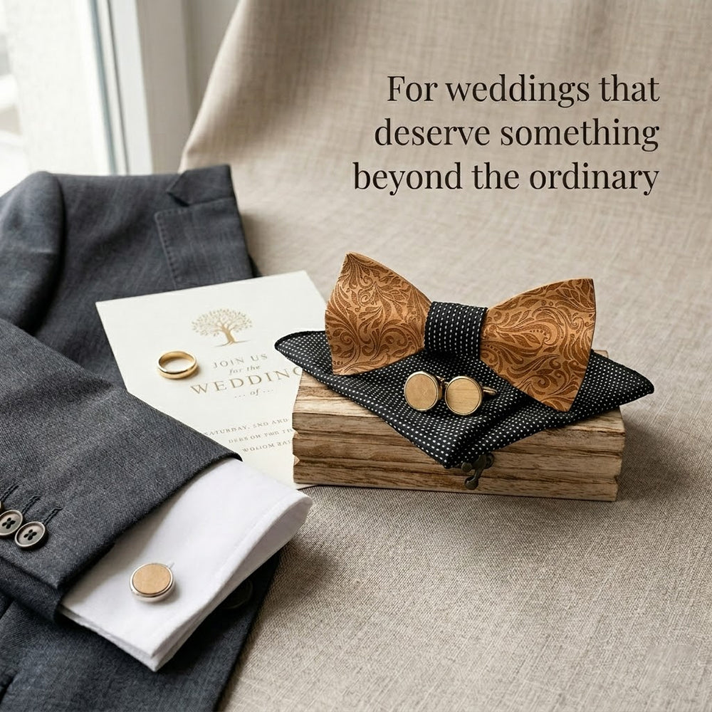MAHOOSIVE M456 wooden bow tie photo 7