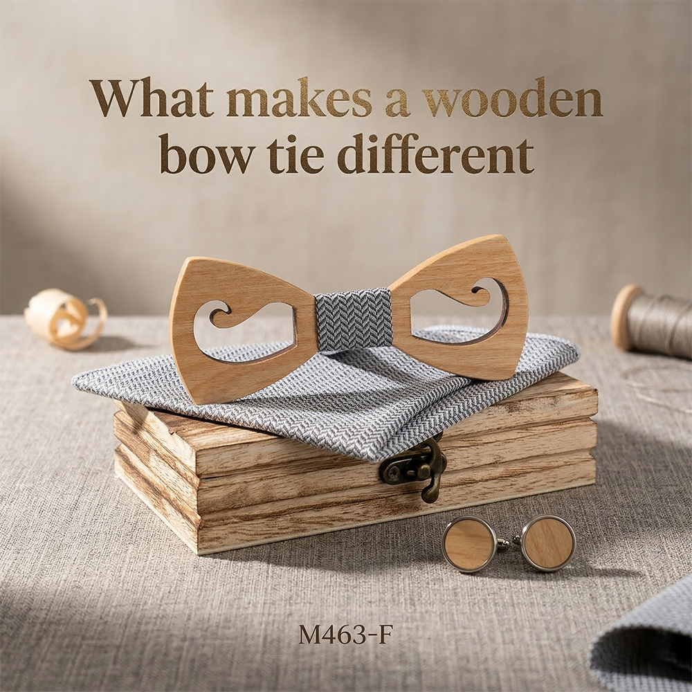 MAHOOSIVE M463 wooden bow tie photo 4