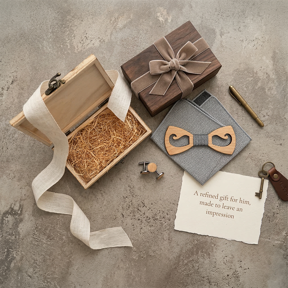 MAHOOSIVE M463 wooden bow tie photo 5
