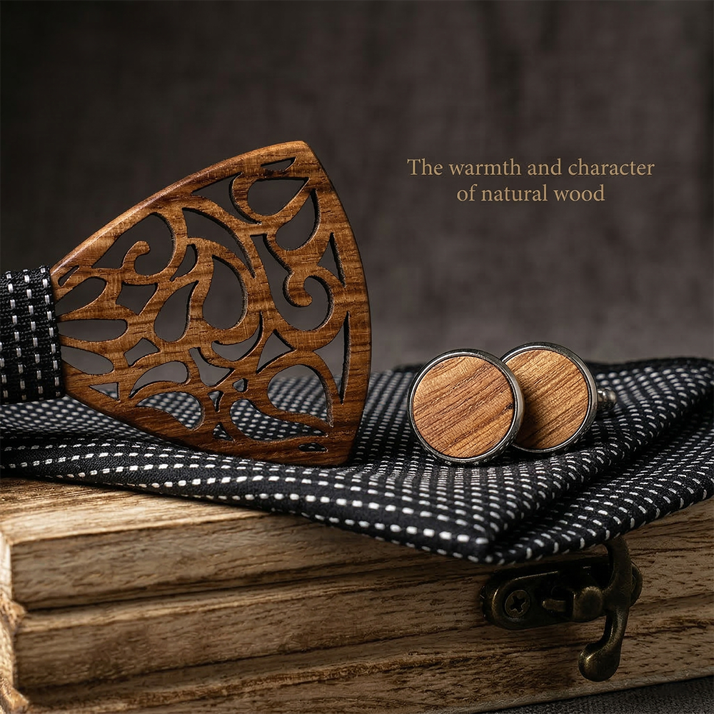 MAHOOSIVE M467 wooden bow tie photo 6