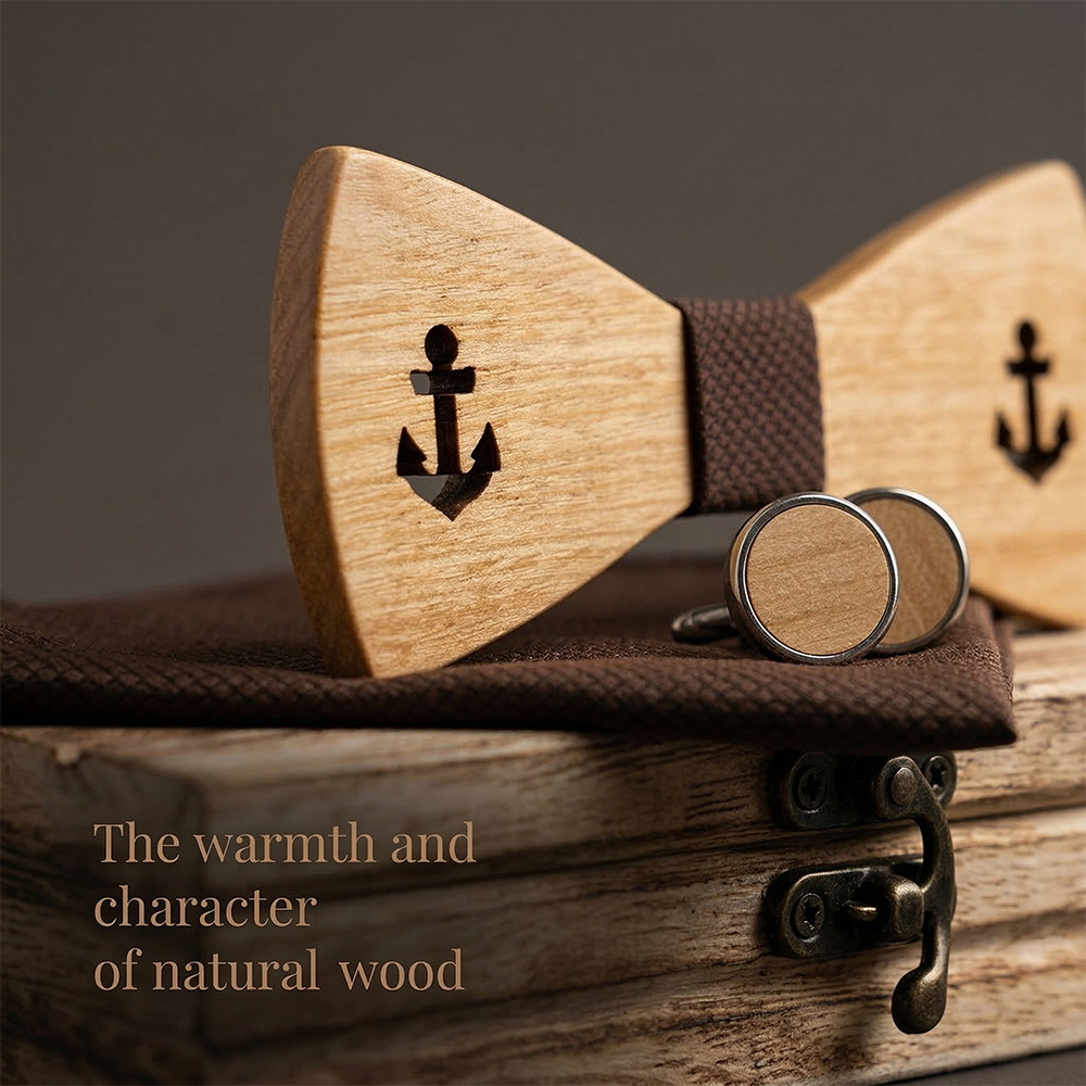 MAHOOSIVE M469 wooden bow tie photo 6