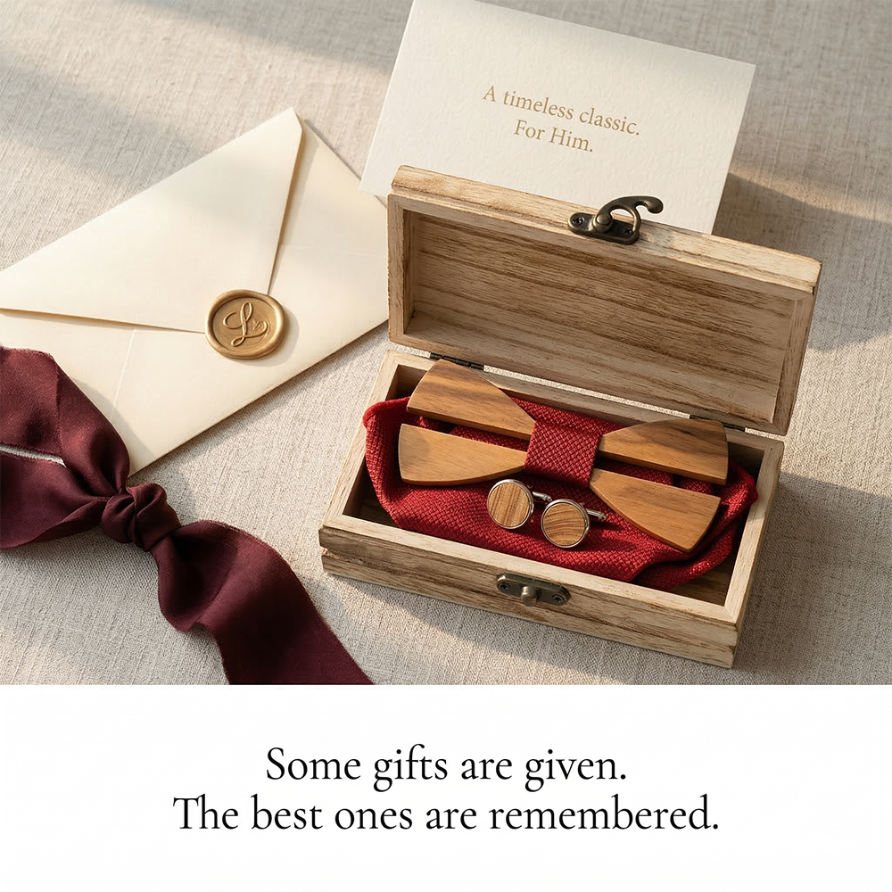MAHOOSIVE M481 wooden bow tie photo 2