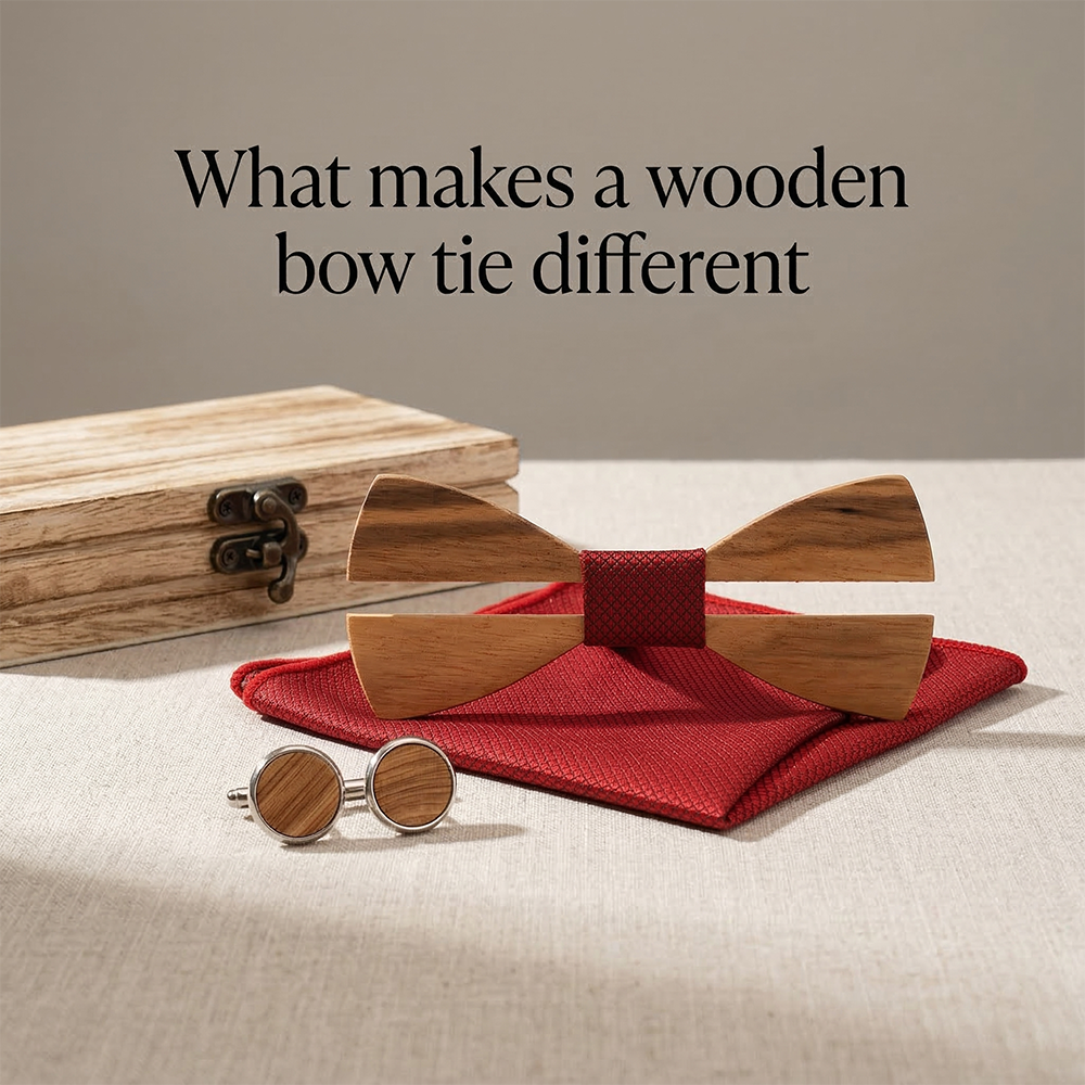MAHOOSIVE M481 wooden bow tie photo 4