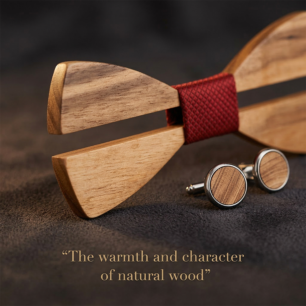 MAHOOSIVE M481 wooden bow tie photo 6