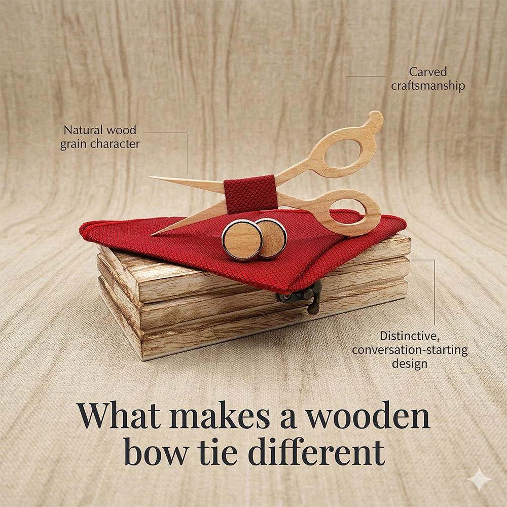 MAHOOSIVE M483 wooden bow tie photo 4