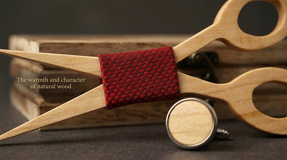 MAHOOSIVE M483 wooden bow tie photo 6