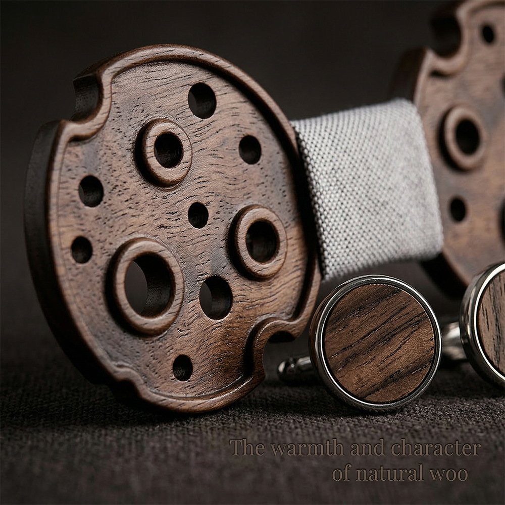 MAHOOSIVE M485 wooden bow tie photo 6