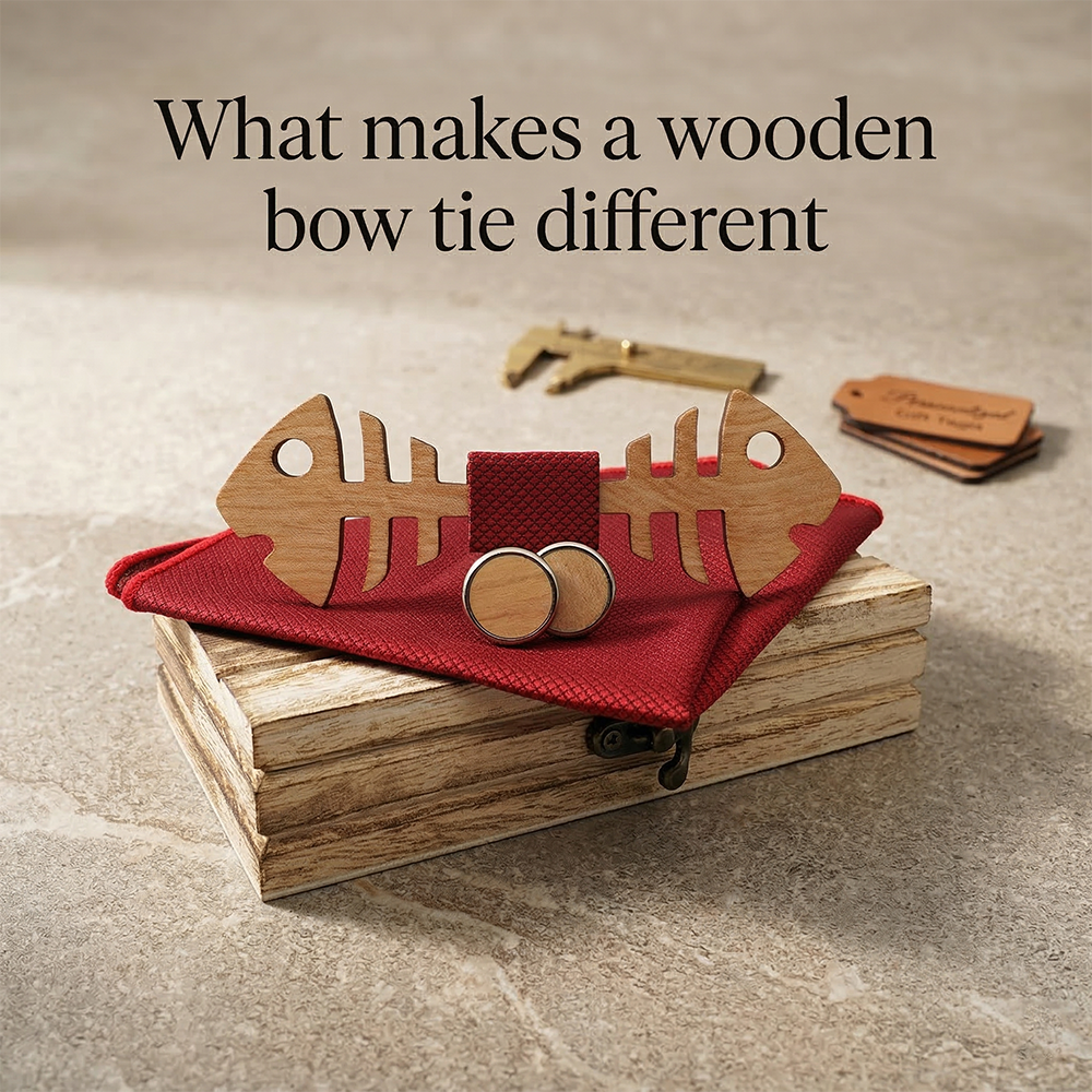 MAHOOSIVE M486 wooden bow tie photo 4