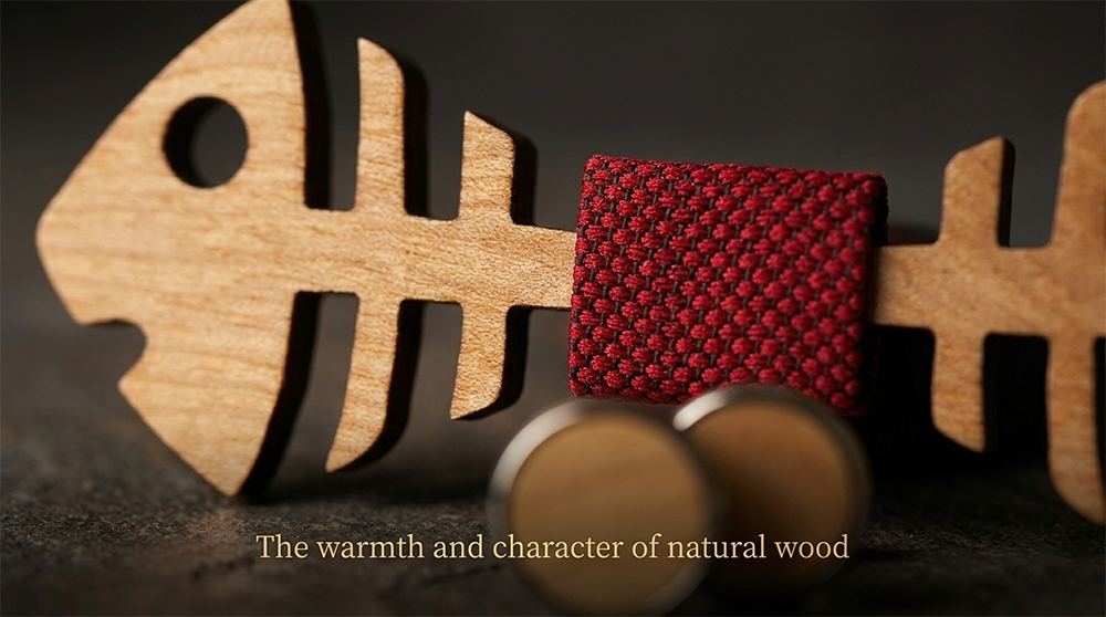 MAHOOSIVE M486 wooden bow tie photo 6
