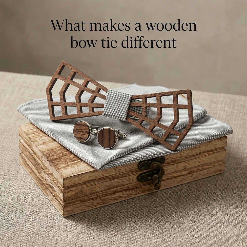 MAHOOSIVE M487 wooden bow tie photo 4