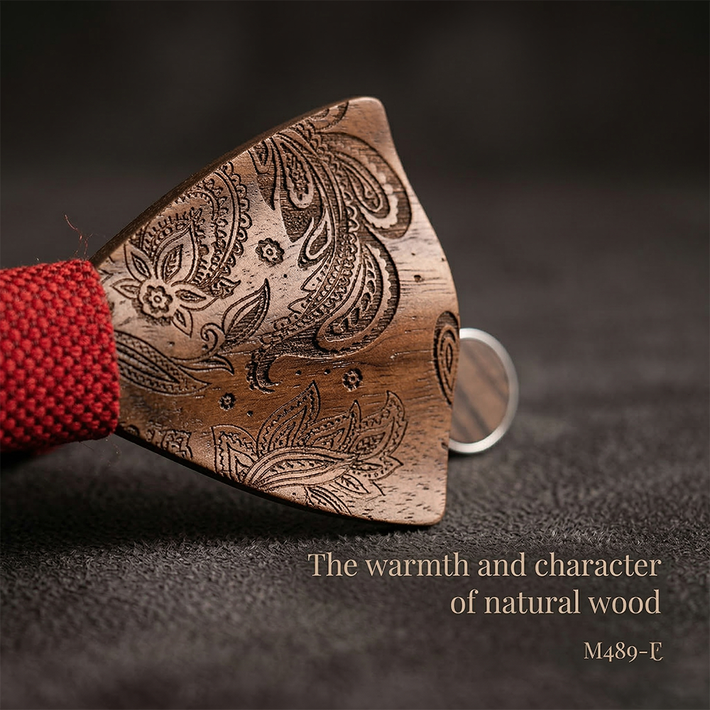 MAHOOSIVE M489 wooden bow tie photo 6