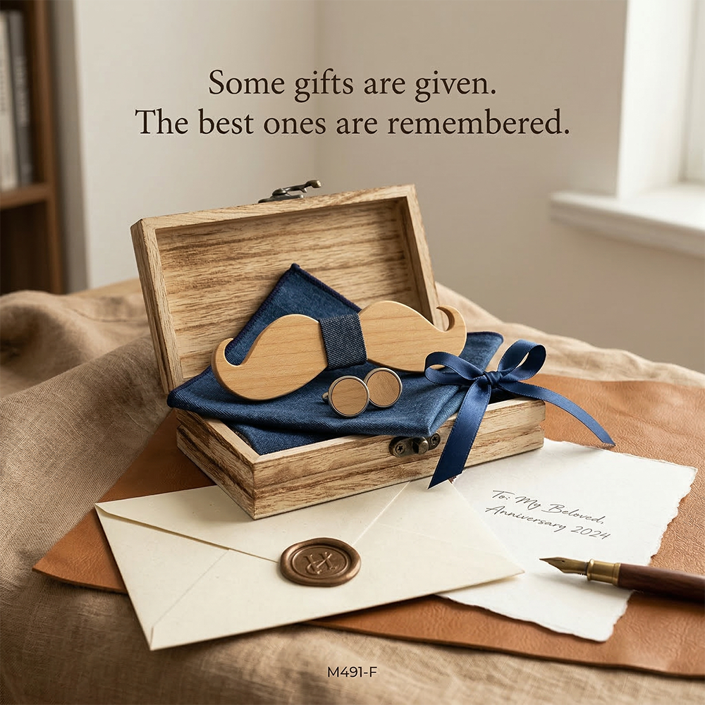 MAHOOSIVE M491 wooden bow tie photo 2