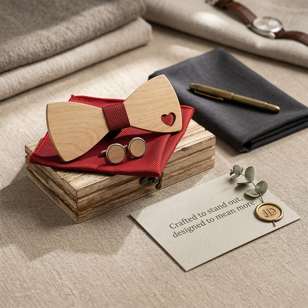 MAHOOSIVE M492 wooden bow tie photo 3
