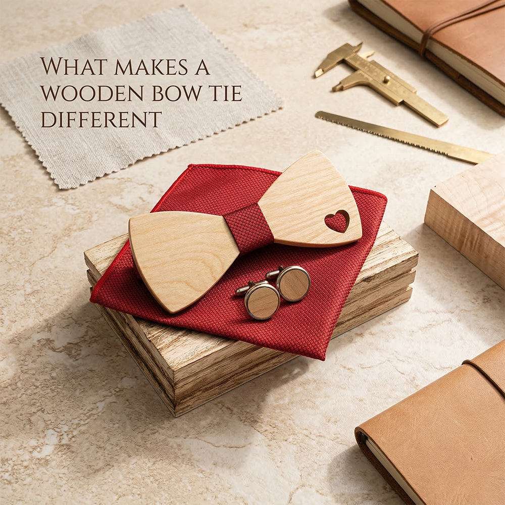 MAHOOSIVE M492 wooden bow tie photo 4