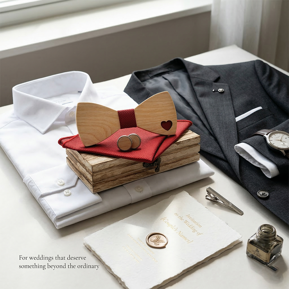 MAHOOSIVE M492 wooden bow tie photo 7