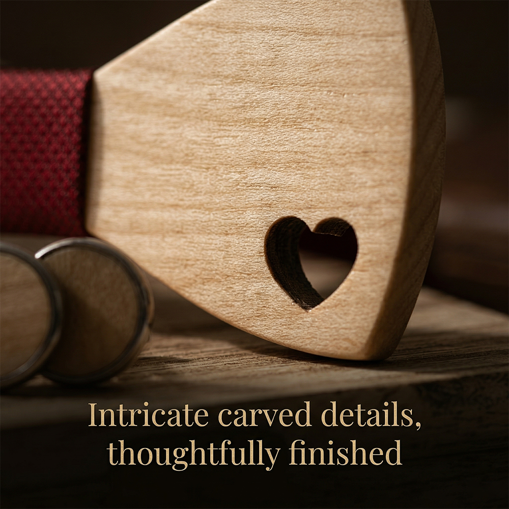 MAHOOSIVE M492 wooden bow tie photo 8