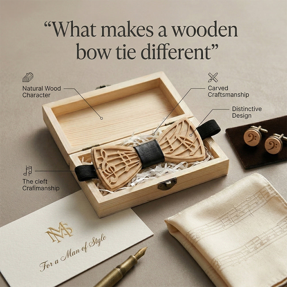 MAHOOSIVE M72音符 wooden bow tie photo 4