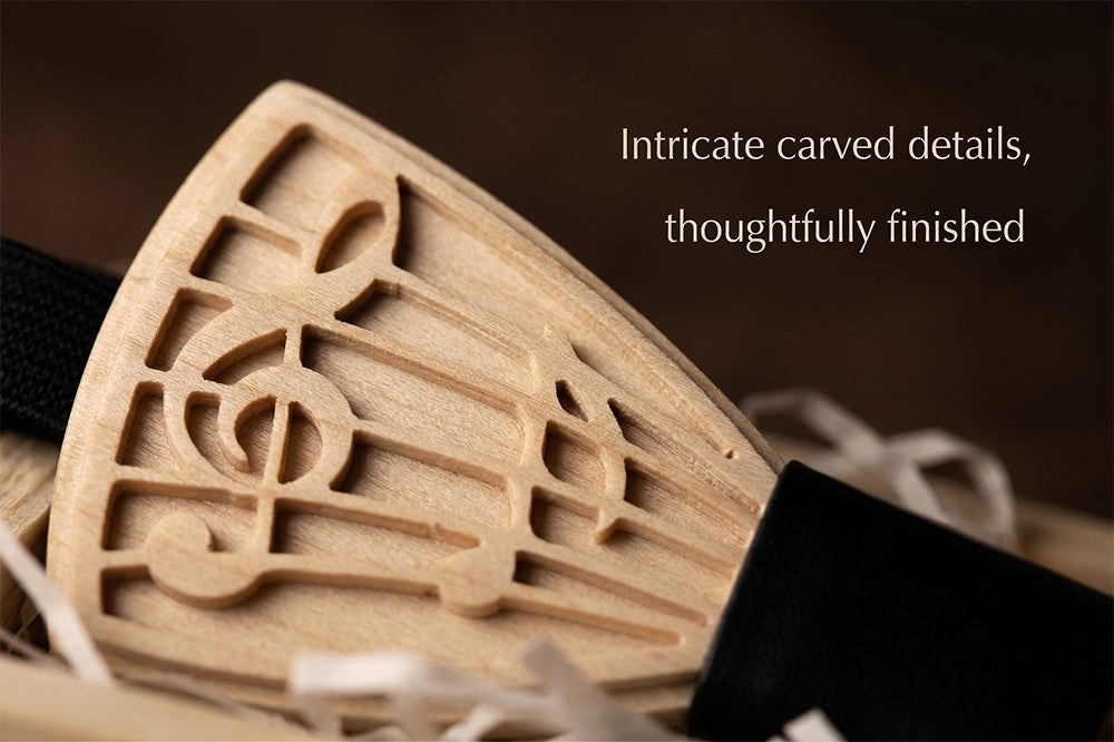 MAHOOSIVE M72音符 wooden bow tie photo 8