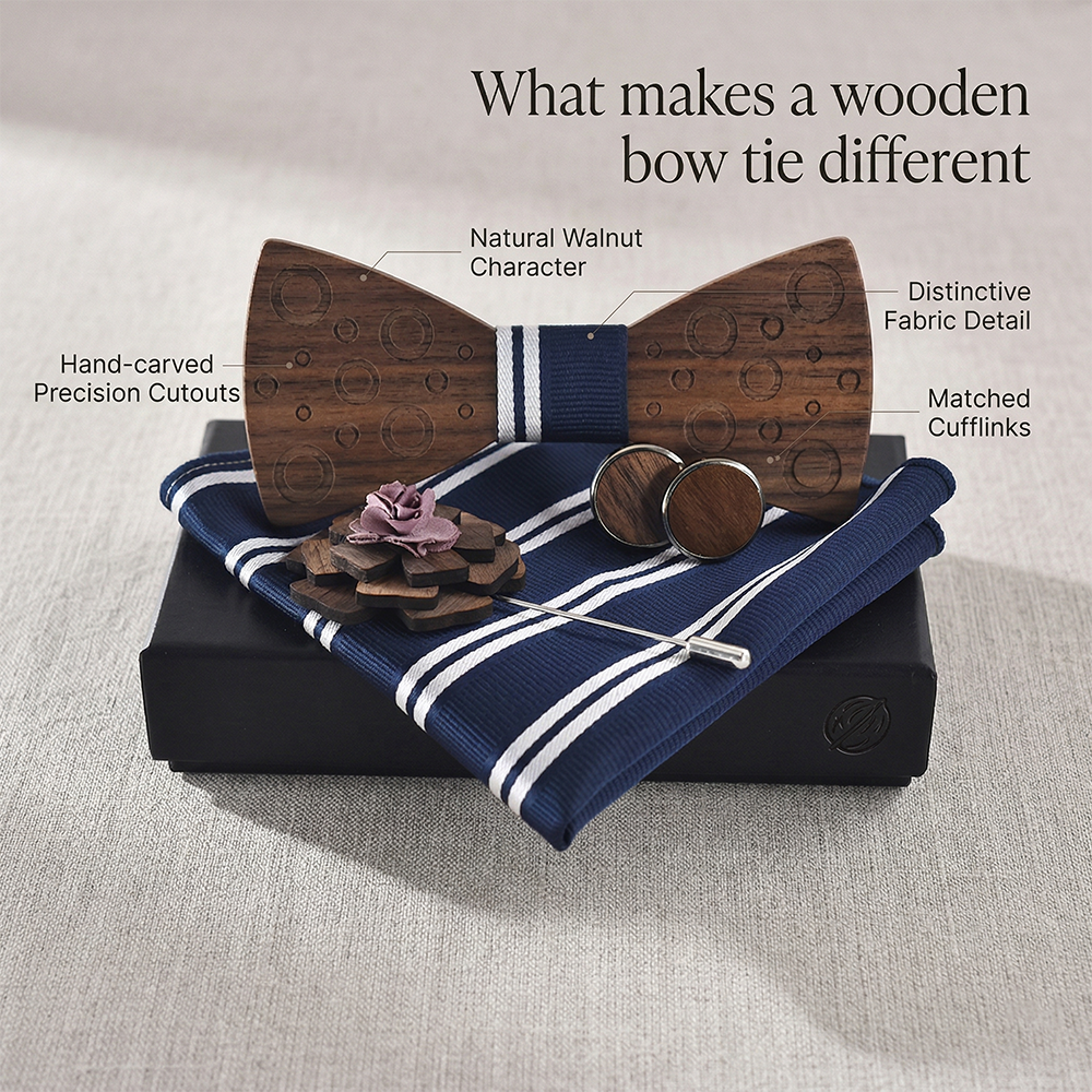 MAHOOSIVE M75 wooden bow tie photo 4