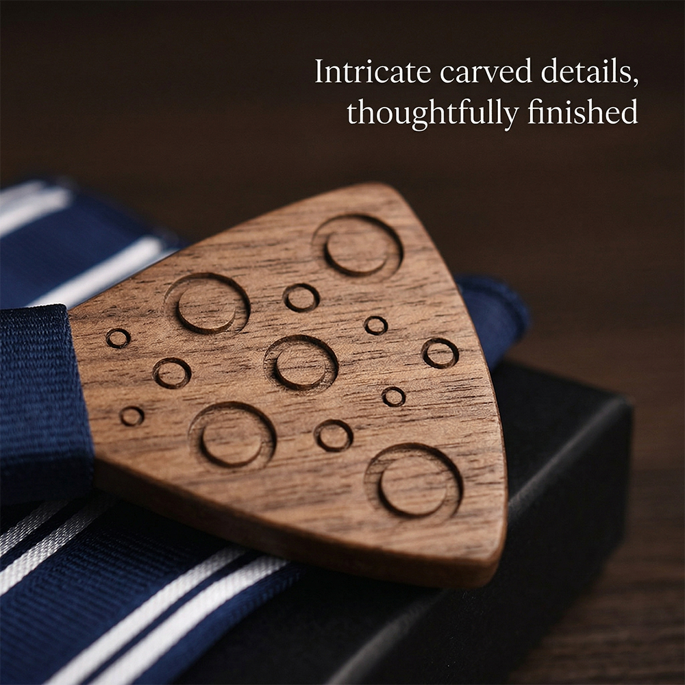 MAHOOSIVE M75 wooden bow tie photo 8
