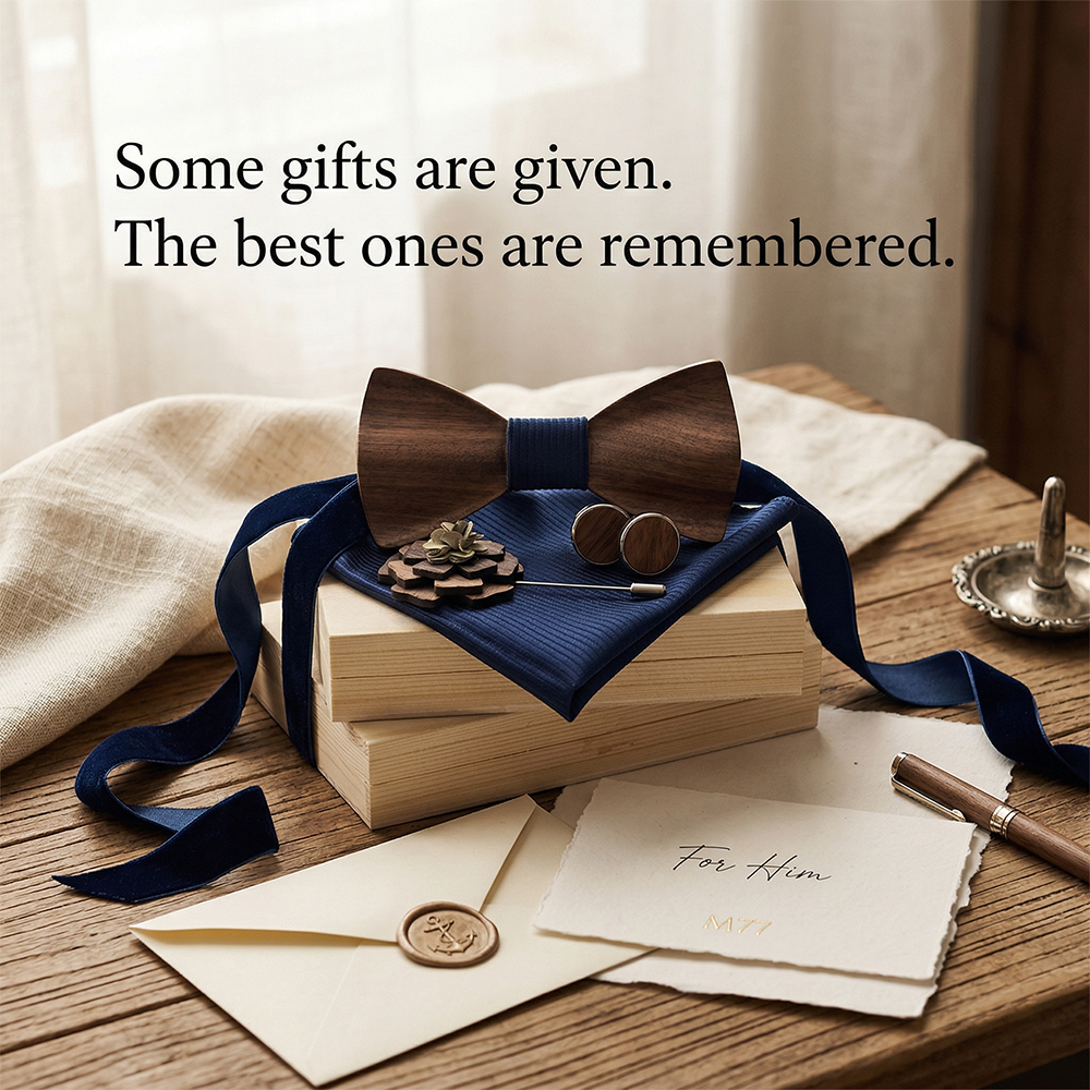 MAHOOSIVE M77 wooden bow tie photo 2