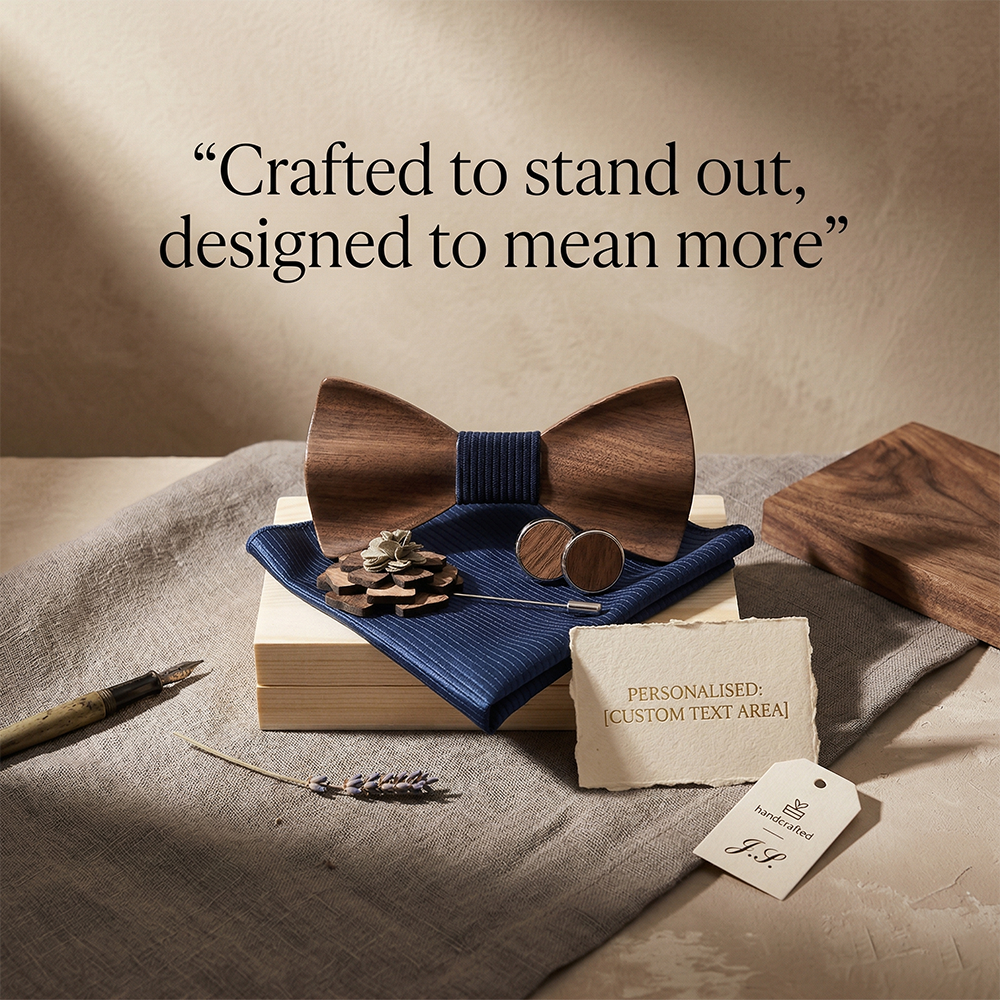 MAHOOSIVE M77 wooden bow tie photo 3