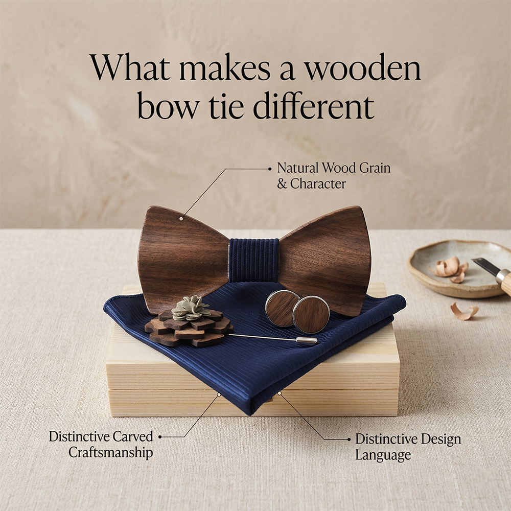 MAHOOSIVE M77 wooden bow tie photo 4