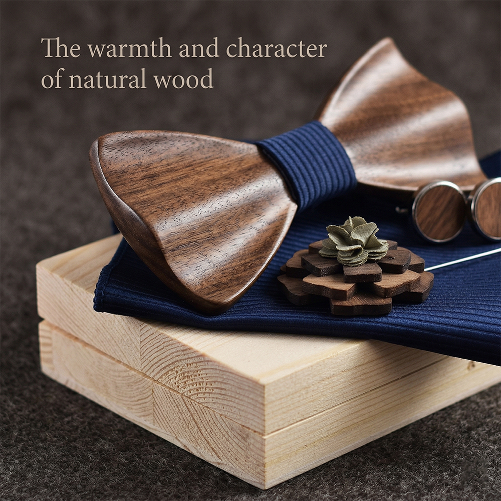 MAHOOSIVE M77 wooden bow tie photo 6