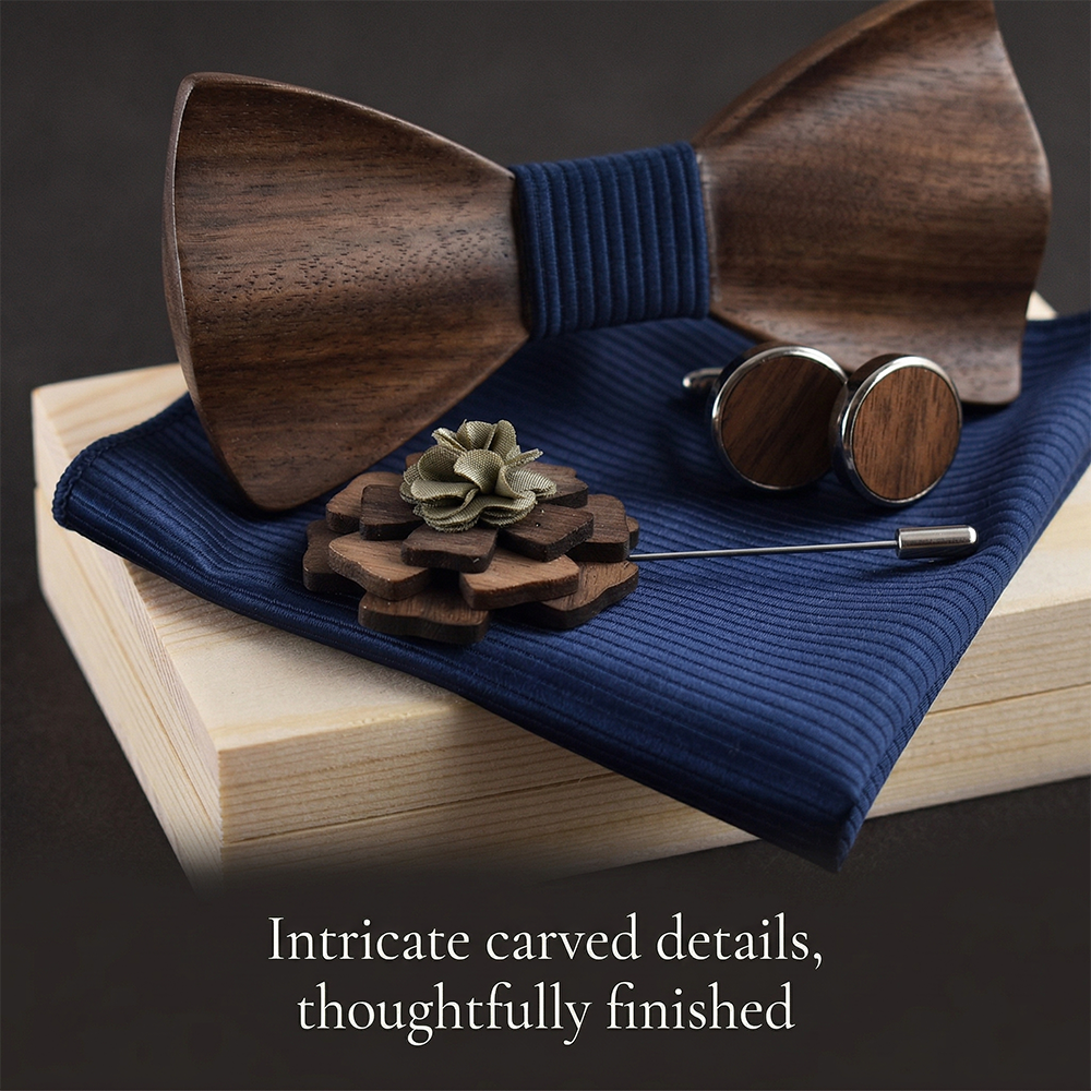 MAHOOSIVE M77 wooden bow tie photo 8