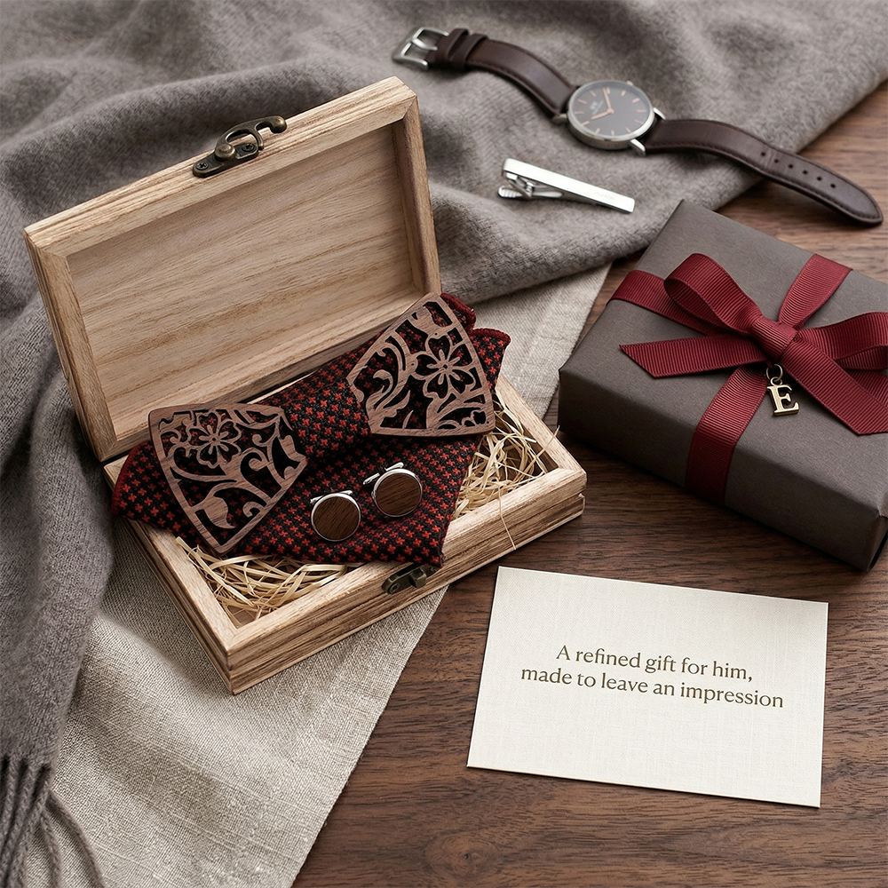 MAHOOSIVE T202 wooden bow tie photo 5