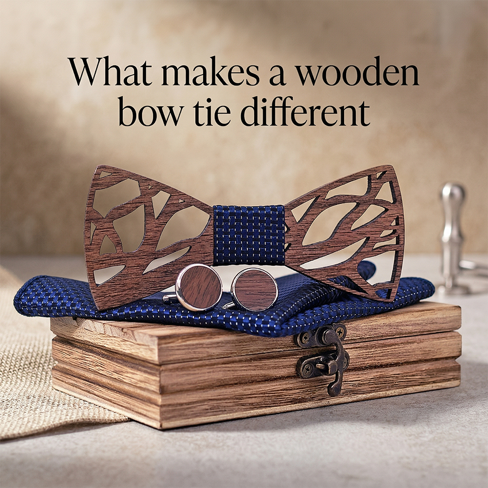 MAHOOSIVE T203 wooden bow tie photo 4