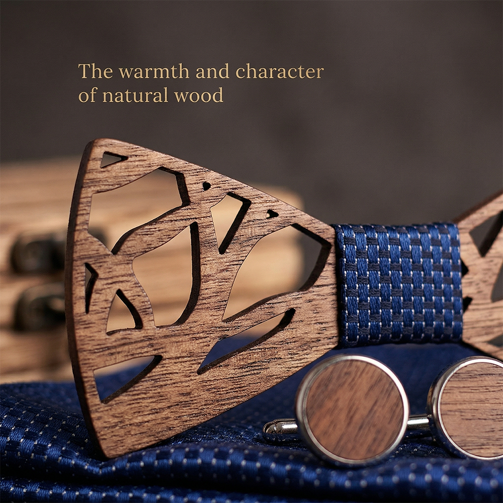 MAHOOSIVE T203 wooden bow tie photo 6