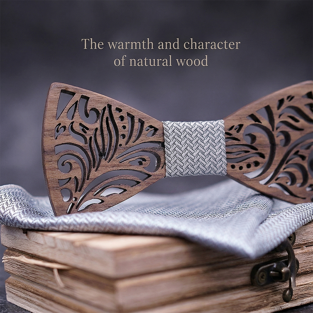 MAHOOSIVE T205 wooden bow tie photo 6