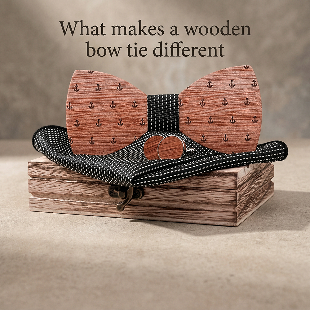 MAHOOSIVE T208 wooden bow tie photo 4