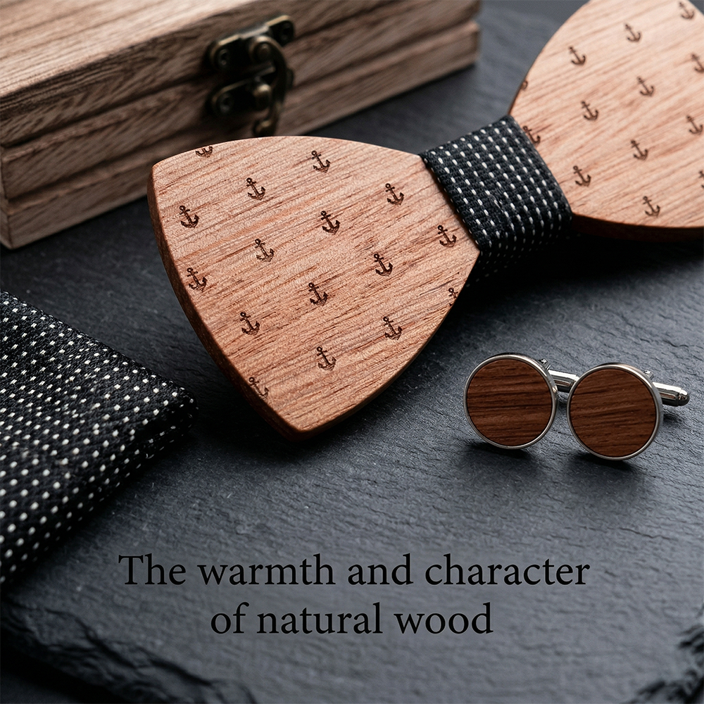 MAHOOSIVE T208 wooden bow tie photo 6