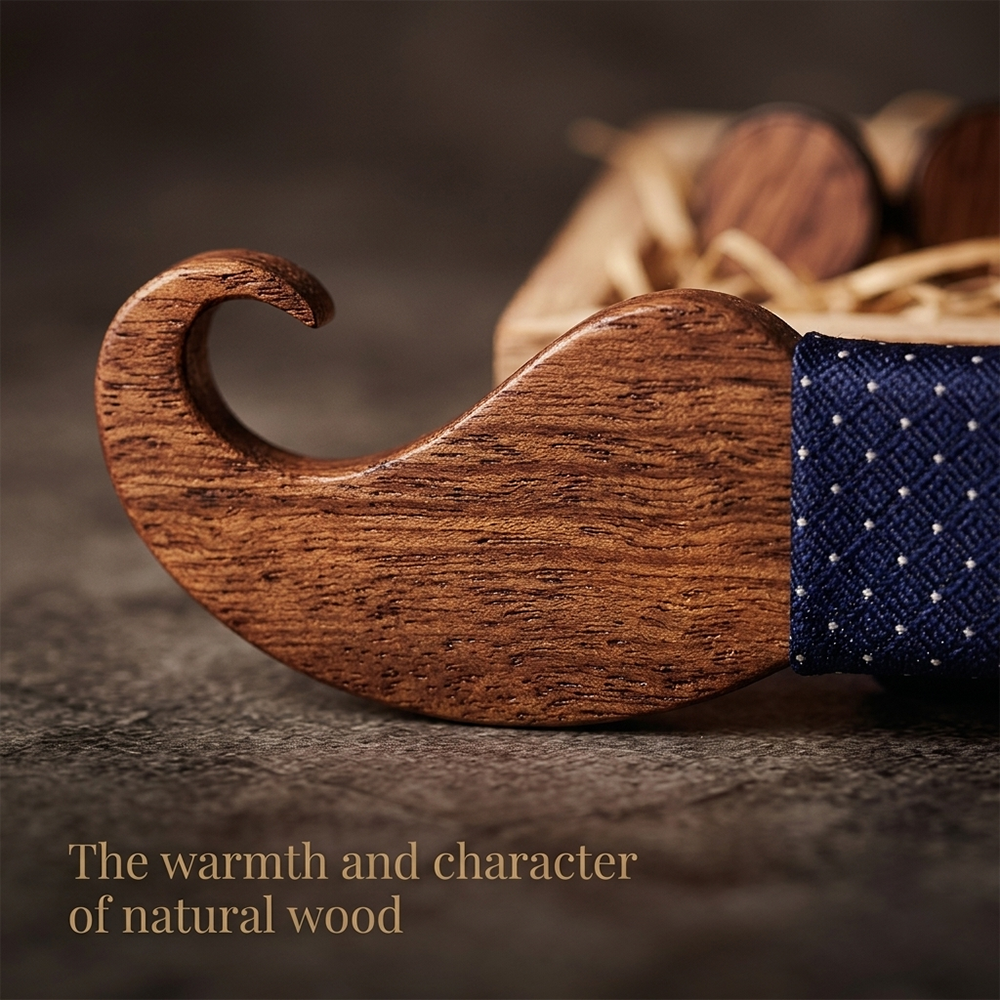 MAHOOSIVE T209 wooden bow tie photo 6