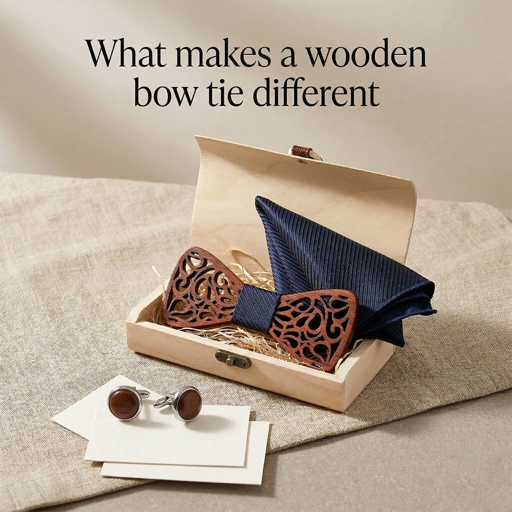 MAHOOSIVE T212 wooden bow tie photo 4