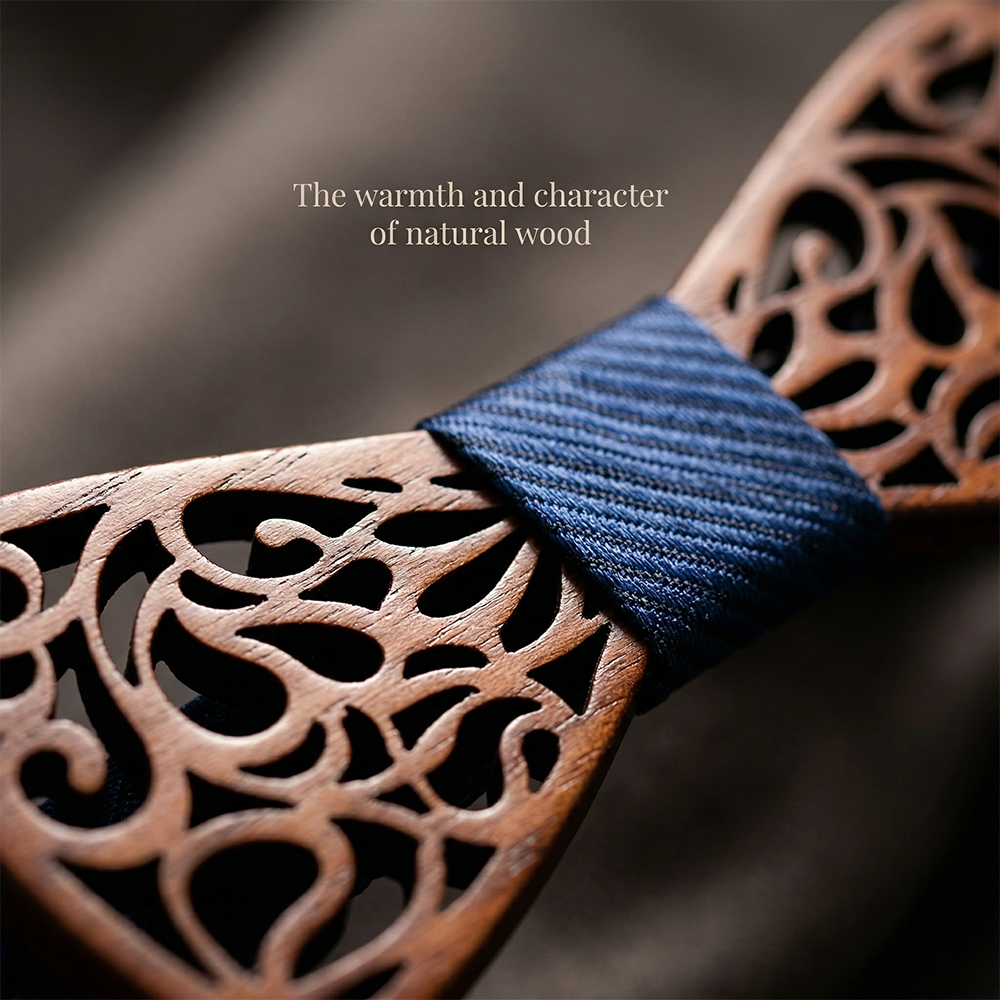 MAHOOSIVE T212 wooden bow tie photo 6
