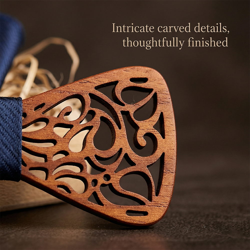 MAHOOSIVE T212 wooden bow tie photo 8