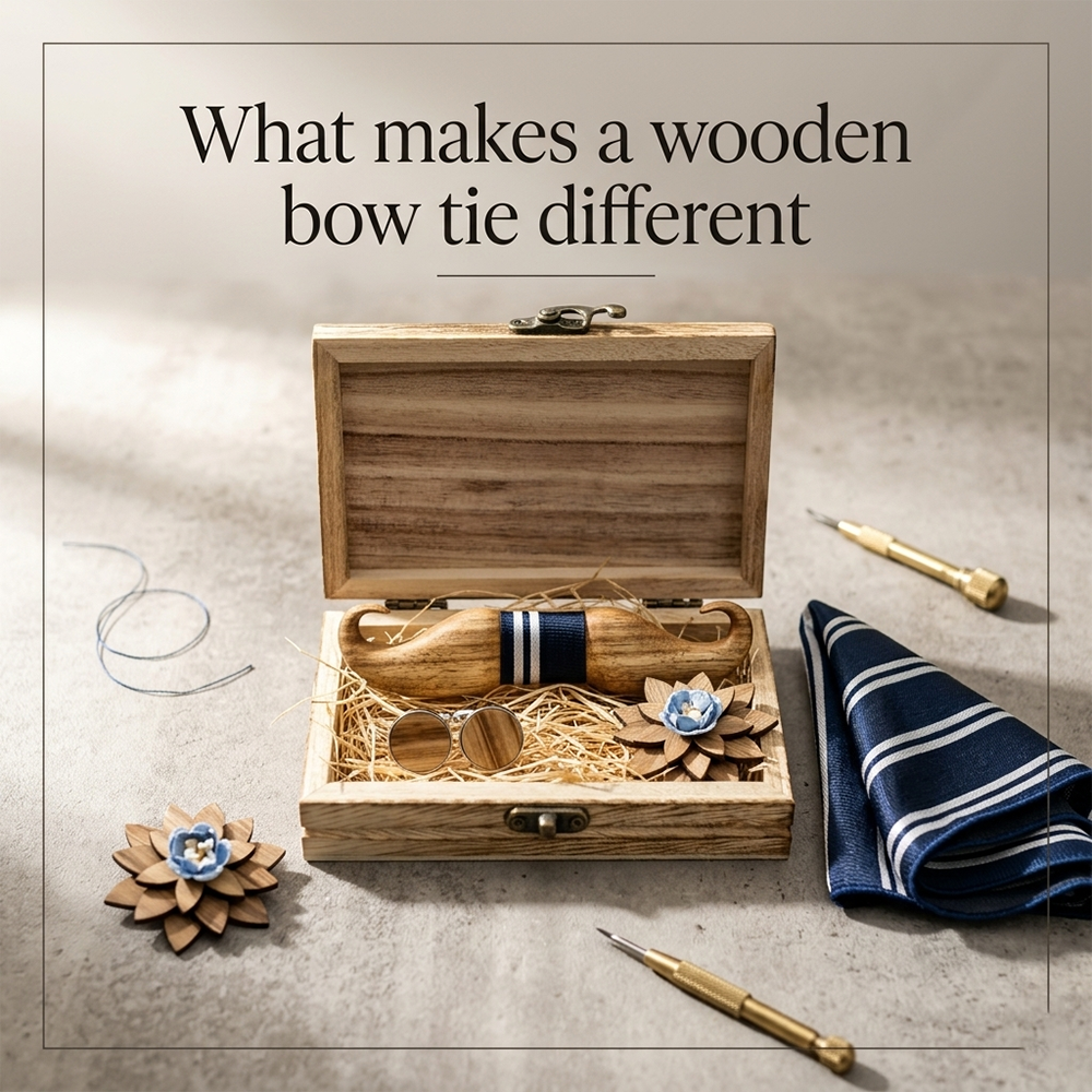 MAHOOSIVE T213 wooden bow tie photo 4