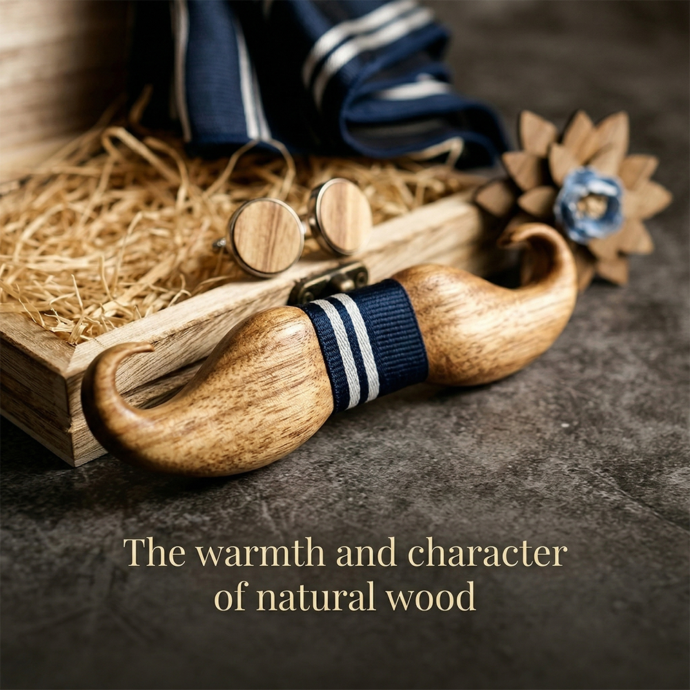MAHOOSIVE T213 wooden bow tie photo 6
