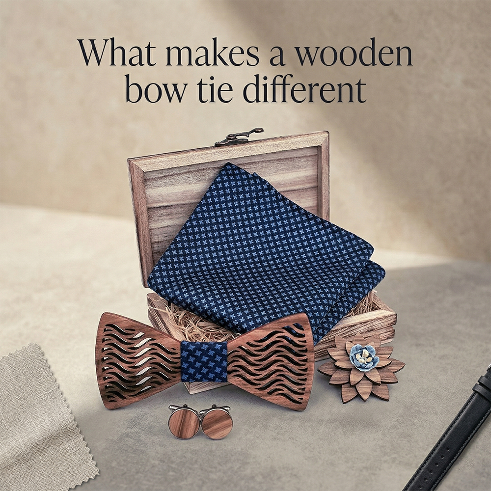 MAHOOSIVE T214 wooden bow tie photo 4