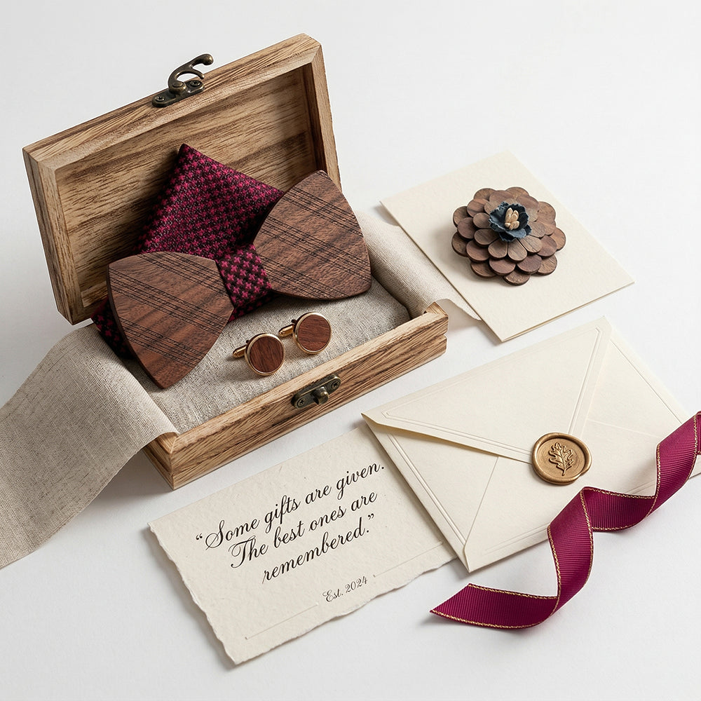 MAHOOSIVE T215 wooden bow tie photo 2