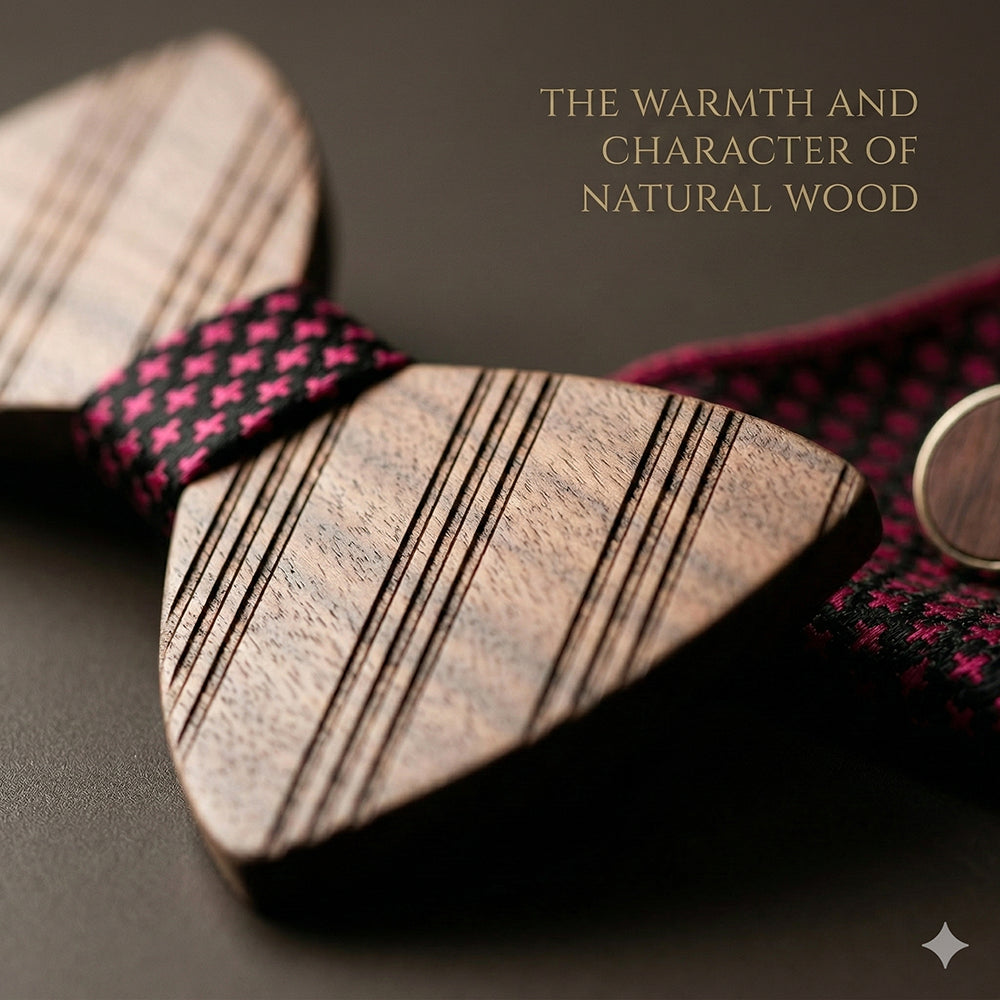 MAHOOSIVE T215 wooden bow tie photo 6