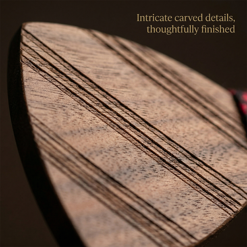 MAHOOSIVE T215 wooden bow tie photo 8