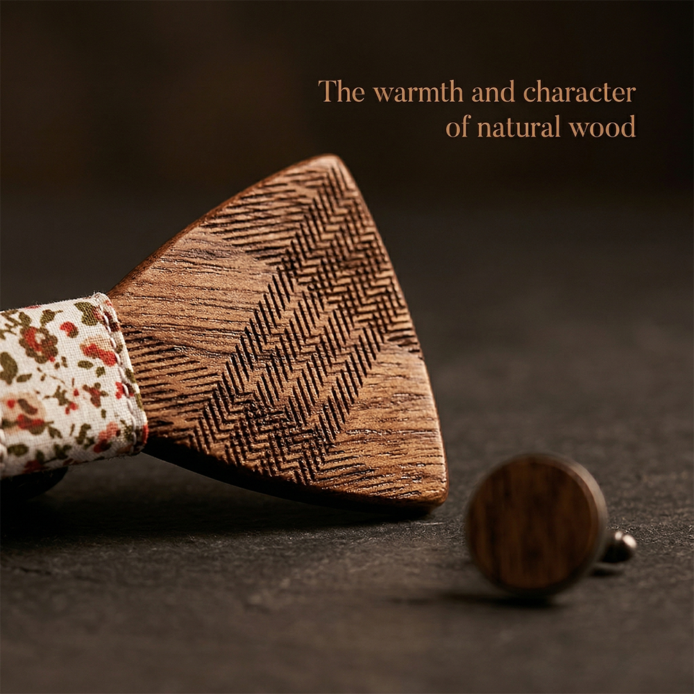 MAHOOSIVE T218 wooden bow tie photo 6