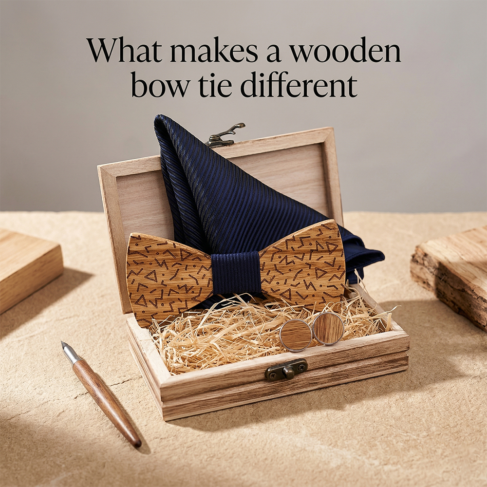 MAHOOSIVE T219 wooden bow tie photo 4