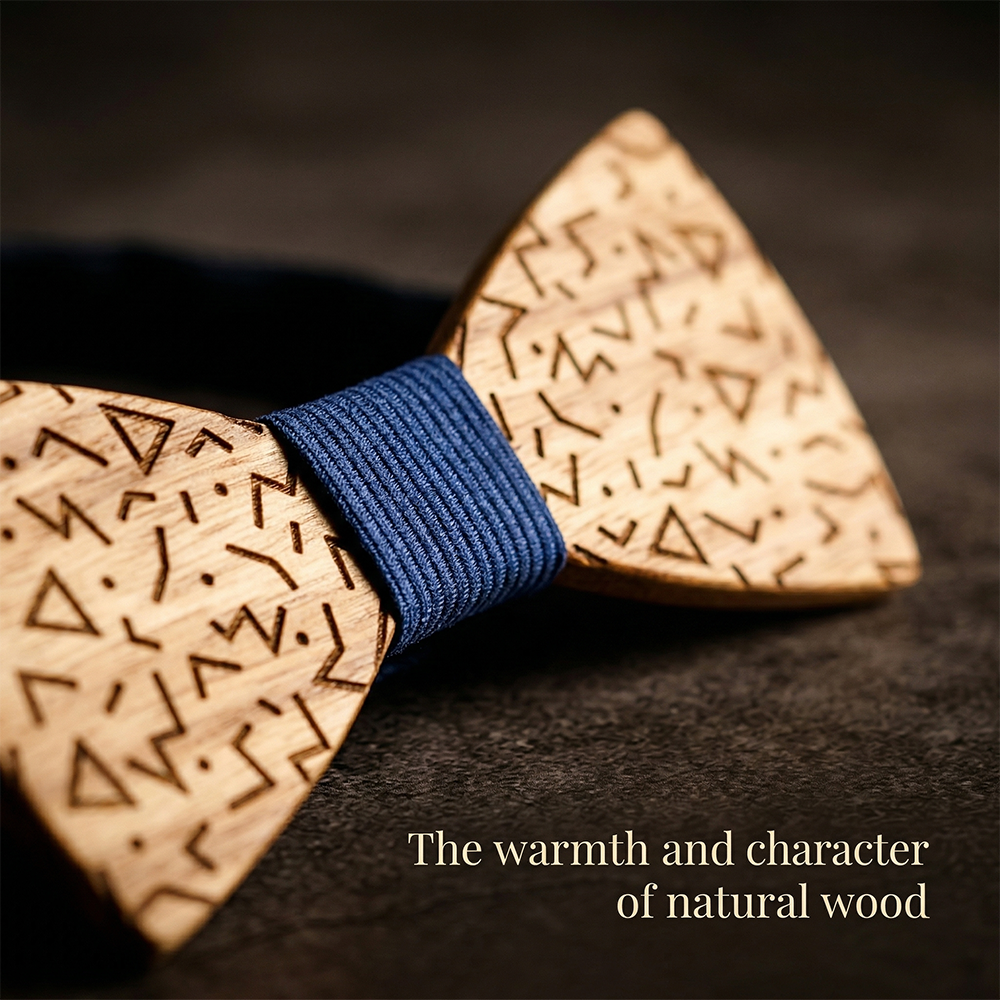 MAHOOSIVE T219 wooden bow tie photo 6