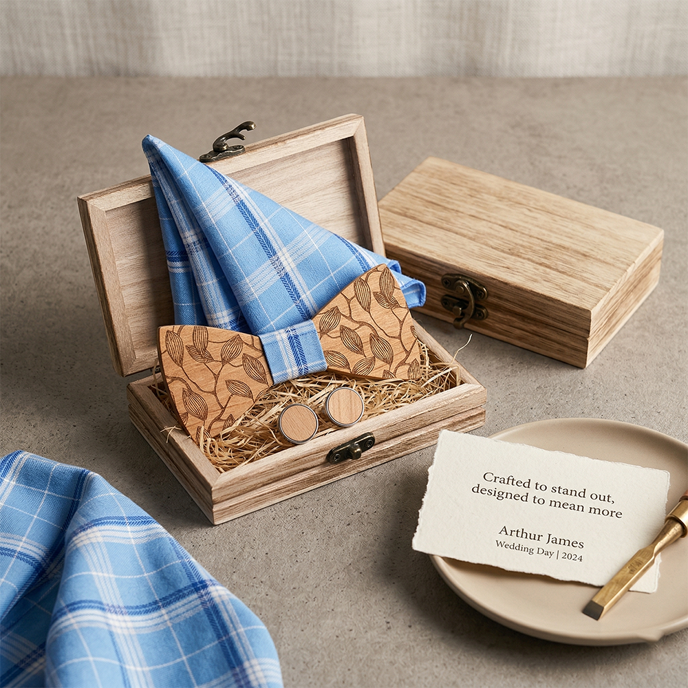 MAHOOSIVE T220 wooden bow tie photo 3